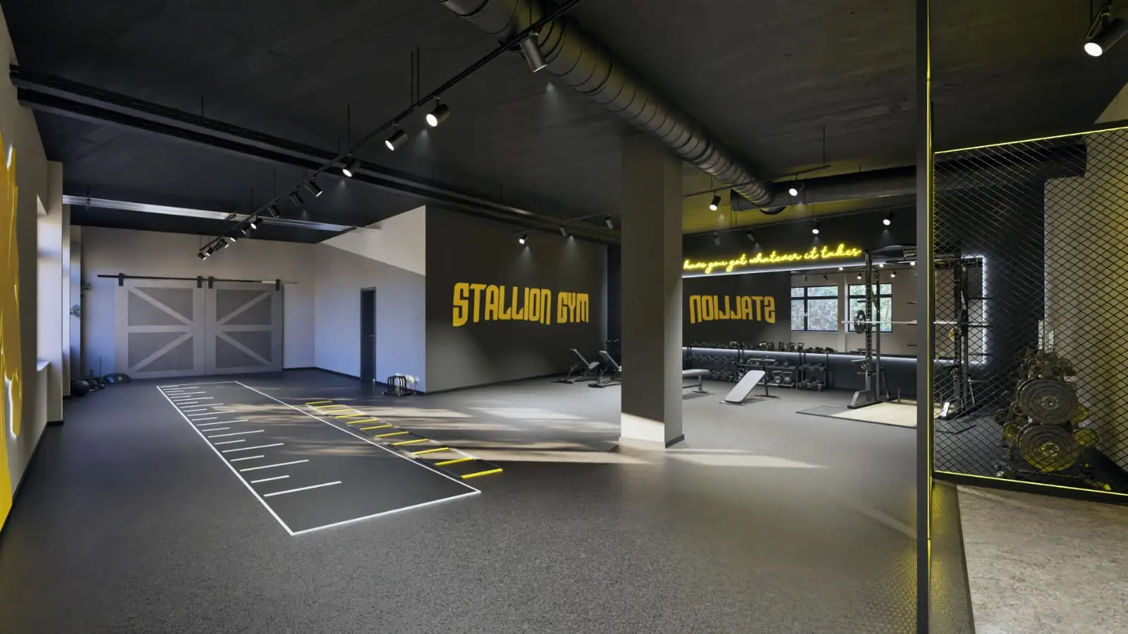 Trainingsfläche im Stallion Gym Stuttgart